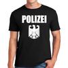 Polizei T-Shirt German Eagle Logo Retro Mens Ladies Top Tee Tshirt