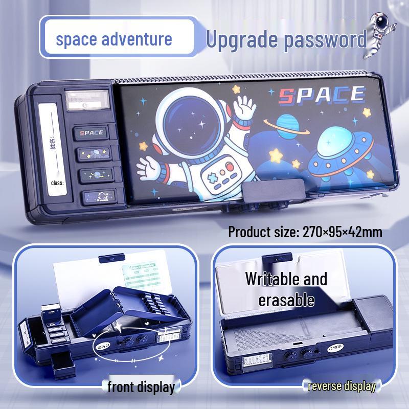 

Многофункциональный пенал Kaba Bear для мальчиков с кодовым замком и игрушечными механизмами