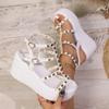 Women's Platform Sandals Summer Women Roman Sandals Fashion Rivet Wedges High Heeled Sandals Women Casual Sandal Sandalias Mujer