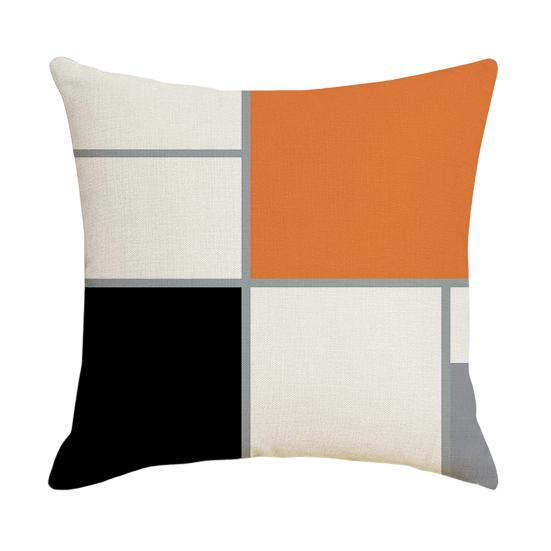 Geometric Cushion Cover, Modern Abstract Throw Pillow Cover, Decorative 18x18 Inch Washable Pillow Case for Sofa Couch Car Seat Decor