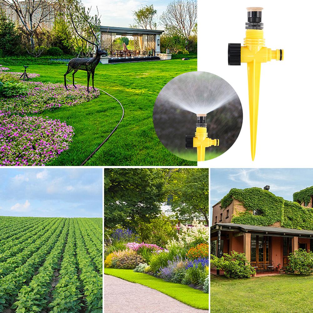1/5Pcs 360° Rotation Garden Sprinkler Irrigation Watering System Agriculture Ground Automatic Tube Plug Buried Atomization