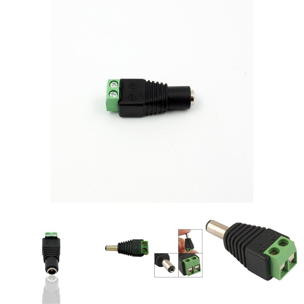 Premium Qualität Männlich Und Weiblich 2.1x5.5 Mm DC Stromstecker Buchse Adapter Für CCTV-Anforderungen