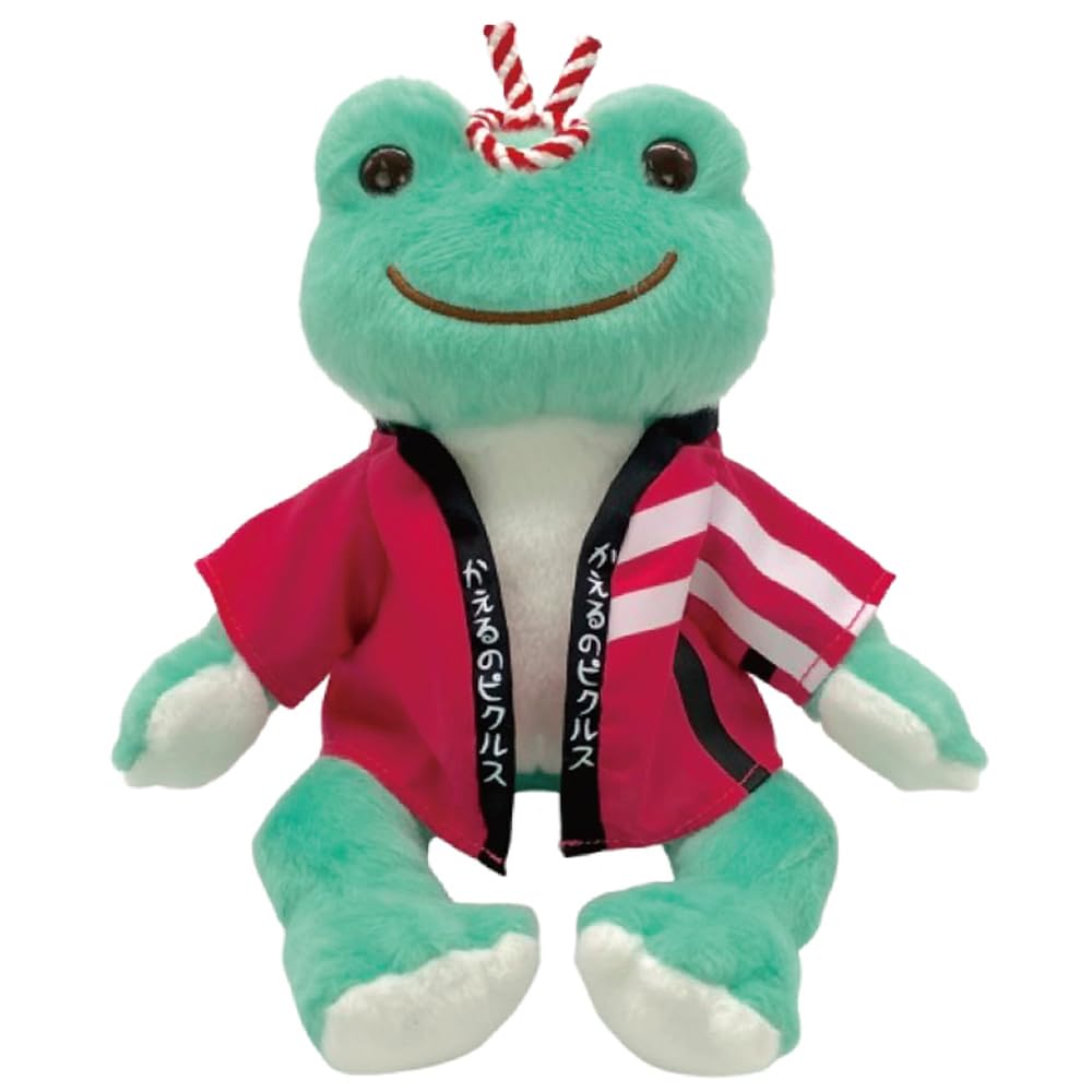

Nakajima Corporation Pickles the Frog Smiling Festival Bean Doll 211064-25 H16 x W16 x D15cm