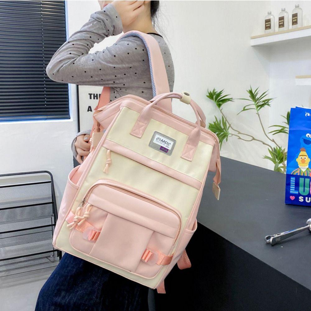 Anti-splash Water Large Capacity Backpack Korean Style Women School Bag Students
