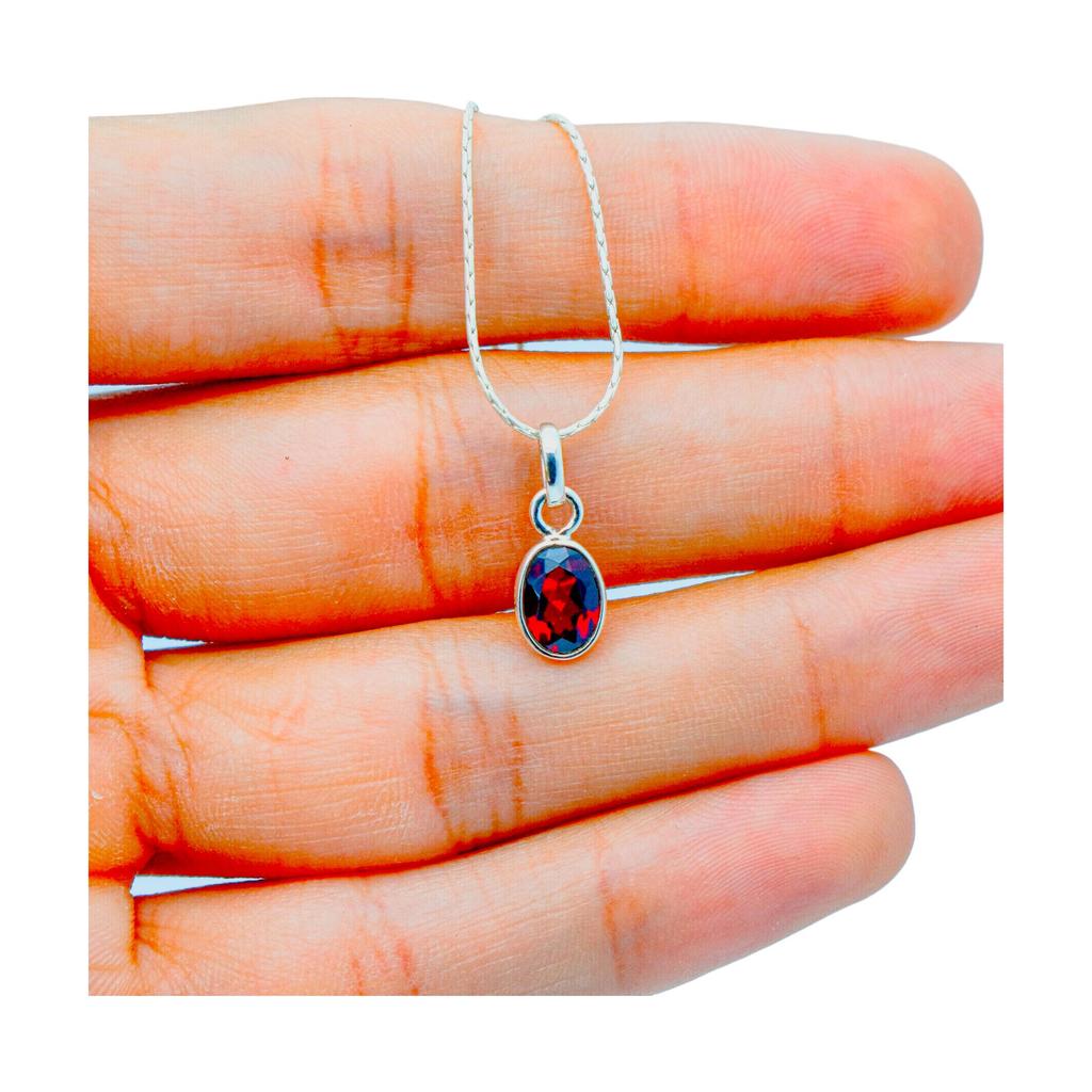 Amethyst Pendant: Minimalist 925 Sterling Silver Gemstone