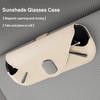 RPO5   Leather Car Magnetic Glasses Storage Case Sun Visor Flip Eyeglasses Organizer Box For Mercedes Benz GLC GLA GLB GLE GLS Sticker