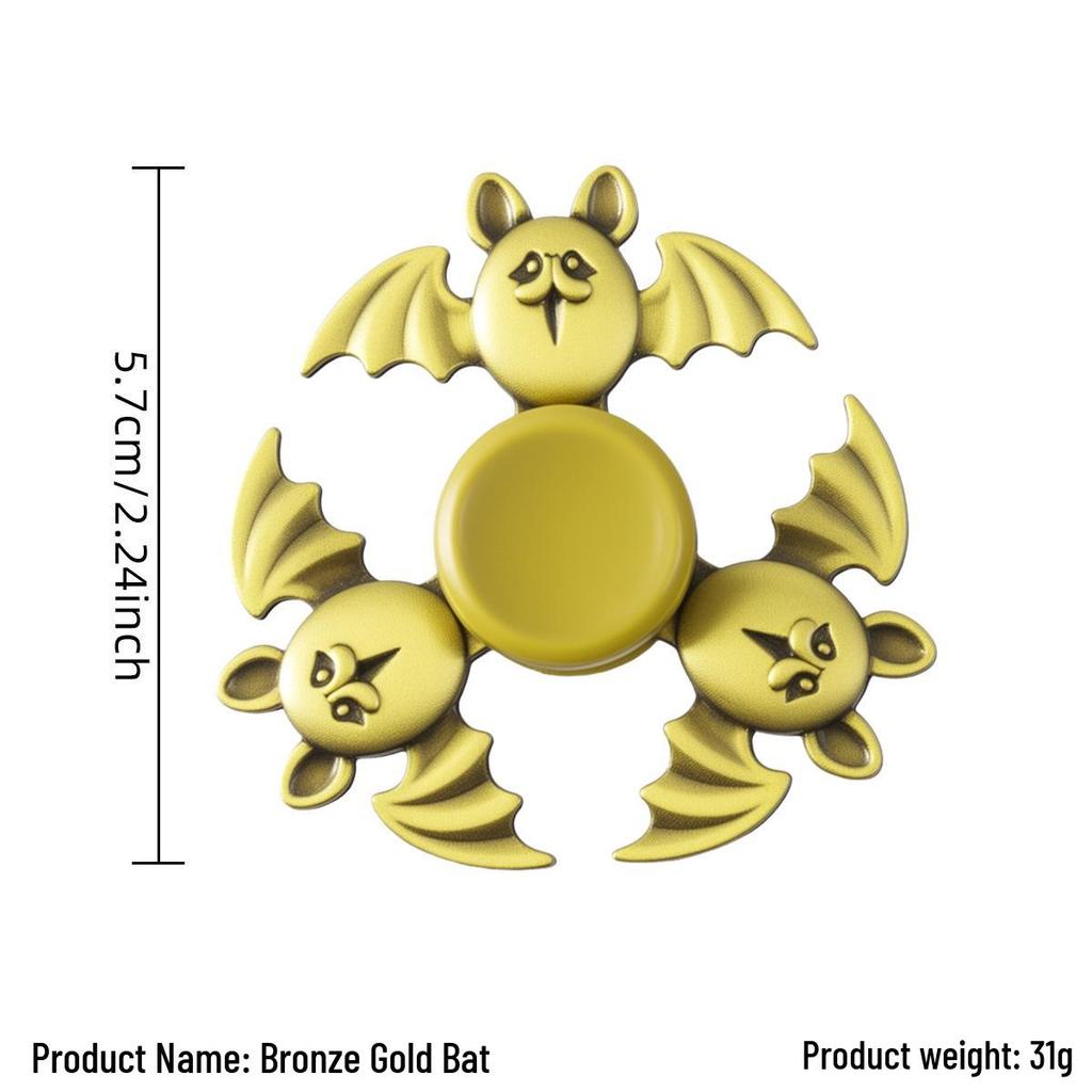 Ancient Bronze Zinc Alloy Cross Fingertip Spinner - EDC Decompression Toy  