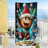 Serviette de plage de Noël Haute Absorption & Séchage Rapide Confortable Légère