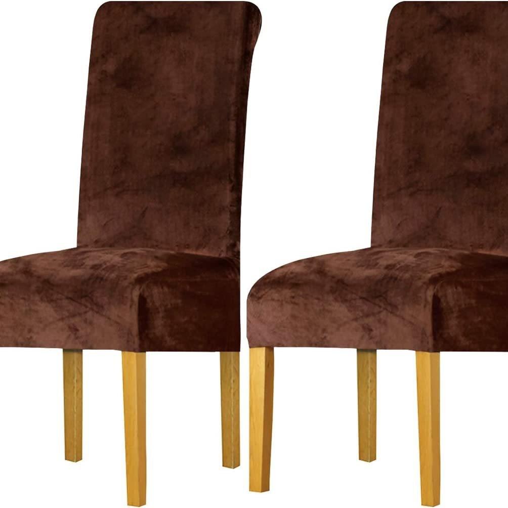 Velvet Chair Cover for Household Chair Cover Skin-friendly Silver Fox Velvet Chair Cover Hotel Restaurant Dining Chair Cover