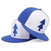 Pines Cartoon Anime Hats Gravity Falls Dipper Baseball Caps Cosplay Hat Canvas Adjustable Boys Pine Cap Accessories Trendy Fashionable