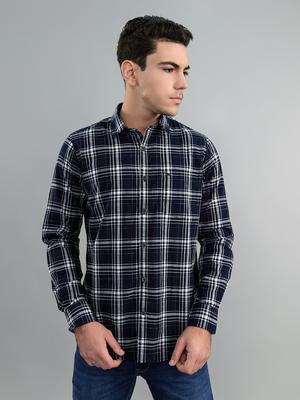 Men's Regular Fit Check Full Sleeve Shirt