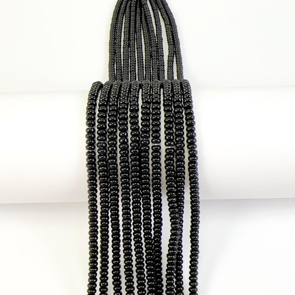 2x4mm Colorful Glass Spacer Beads for DIY Jewelry Bracelets