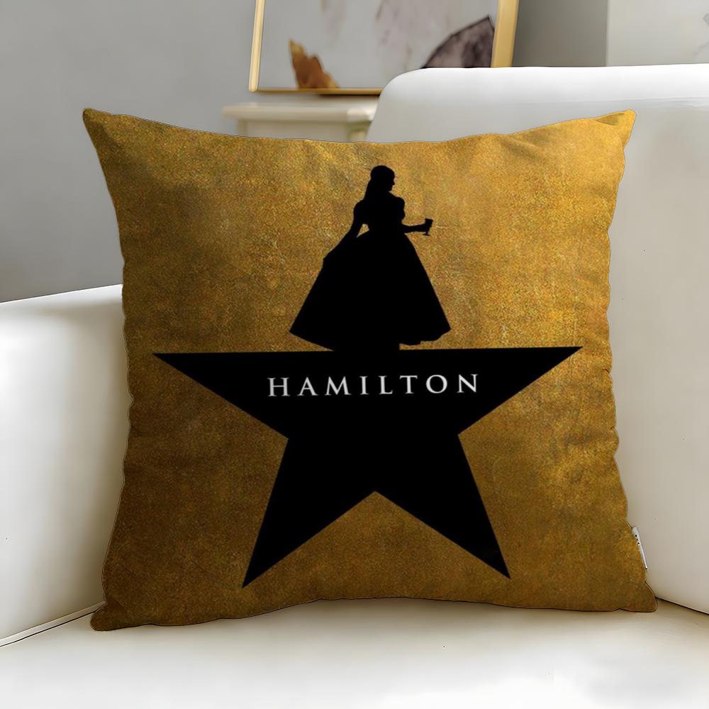 Κλασικό Μουσικό Hamilton Κάλυμμα Μαξιλαριού Μαλακό Εύκολο Πλύσιμο Θήκη Μαξιλαριού Ευέλικτο για Καναπέ Κρεβάτι Ταξίδι και Γραφείο
