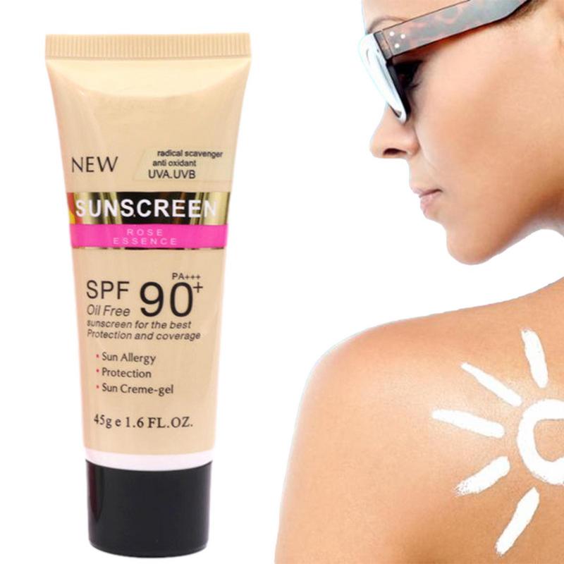45g Facial Body Sunscreen Whitening Sun Cream Sunblock Skin Protective Cream Anti Sun Facial Protection Cream SPF 90+ PA+++