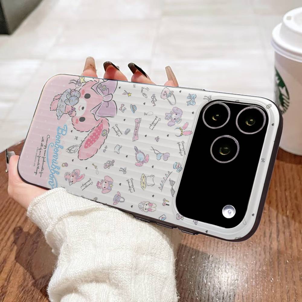 Cute Cartoon Bonbonribbon Phone Case For IPhone 17 16 15 14 Plus 11 12 13 Pro Max Shockproof Protection Soft Back Cover