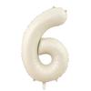 32/40Inch Cream Color Number Balloons 1-9 Large Digital Foil Helium Ball Girl Kids Adult Happy Birthday Party Decoration Wedding
