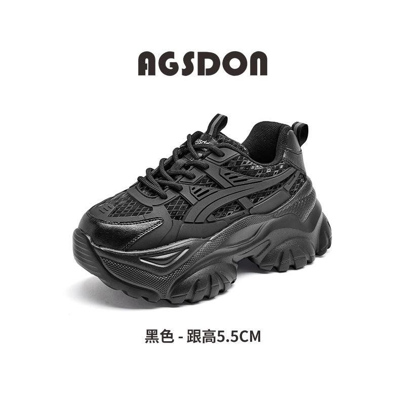 

Augustine leather dad shoes women s 2025 new autumn and winter platform white casual sports small running shoes 40