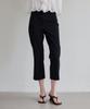 THEELO Slim Fit Nylon Capri Pants (Black)