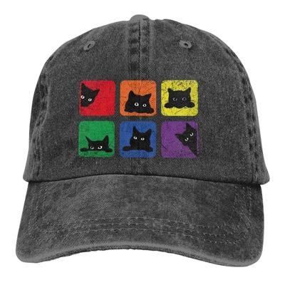 Pure Color Cowboy Hats Cat Lover Women's Hat Sun Visor Baseball Caps Pride LGBT Gay Love Peaked Trucker Dad Hat