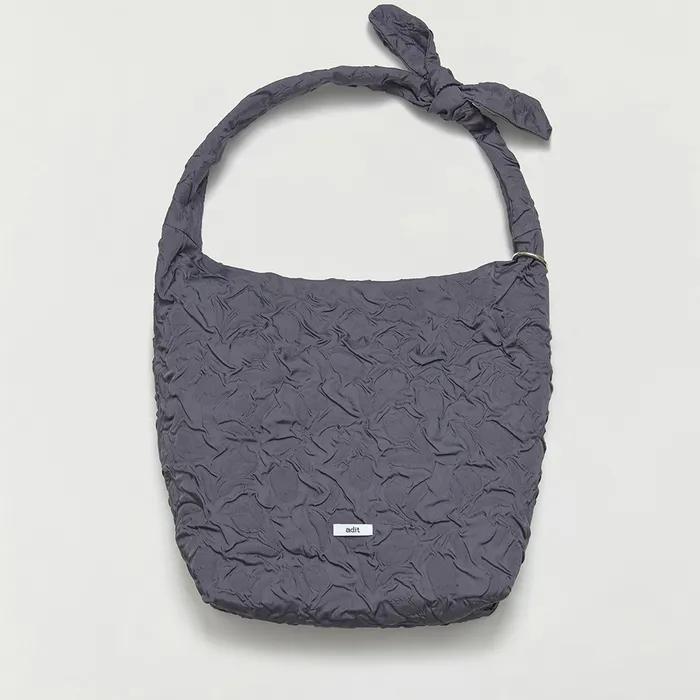Rose knot bag_charcoal