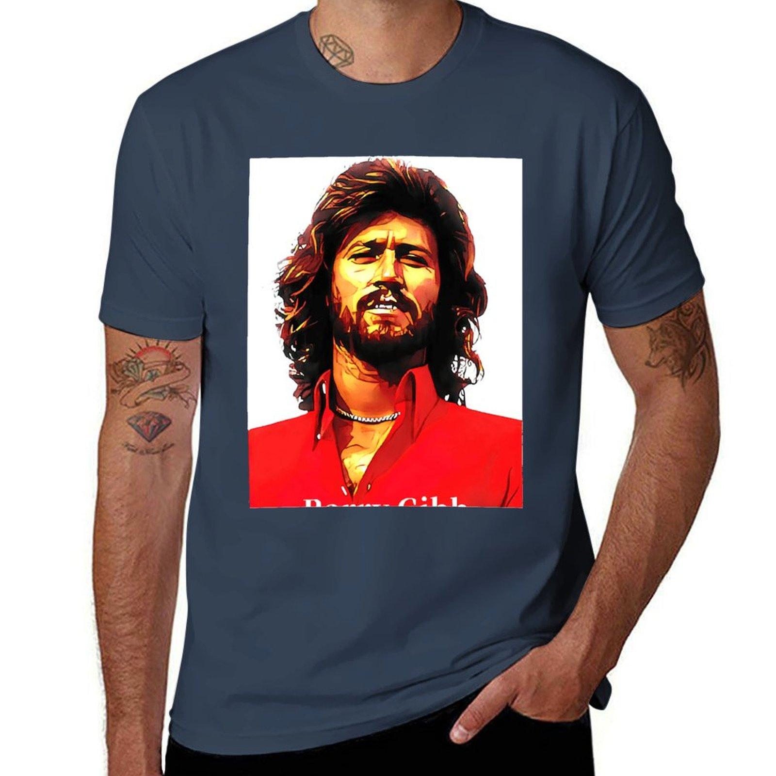 Barry Gibb Classic Tshirt Large Size Loose Casual Tee S