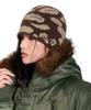 AAKAM Camouflage Fuzzy Beanie (Brown)