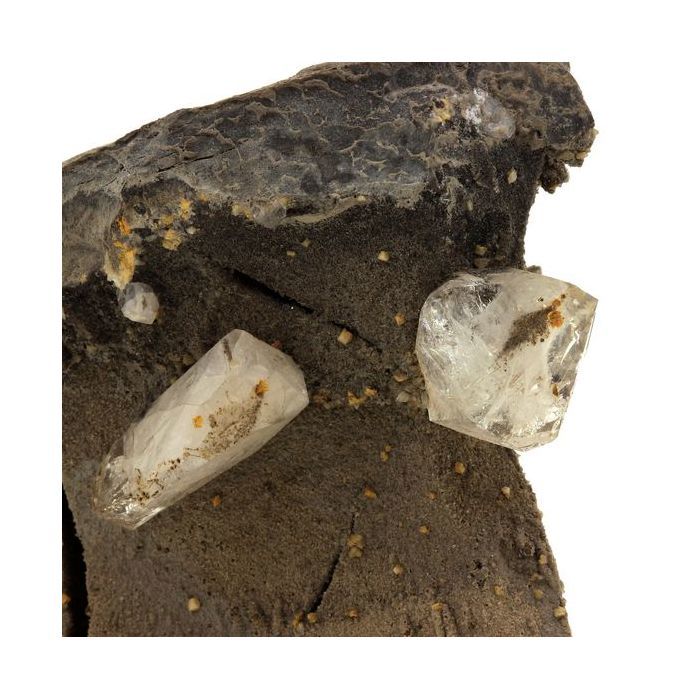 Pierres et Minéraux. Septaria, Quartz fenêtre. 1596.0 ct. Condorcet, Drôme, France..