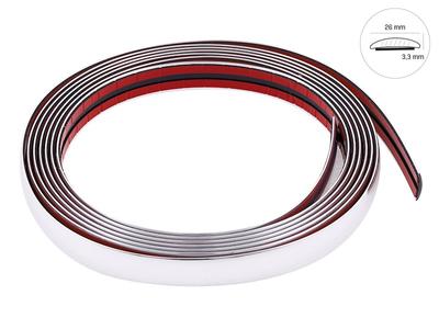 Decorative Strip, Chrome, 26 Mm X 5 M (58992)