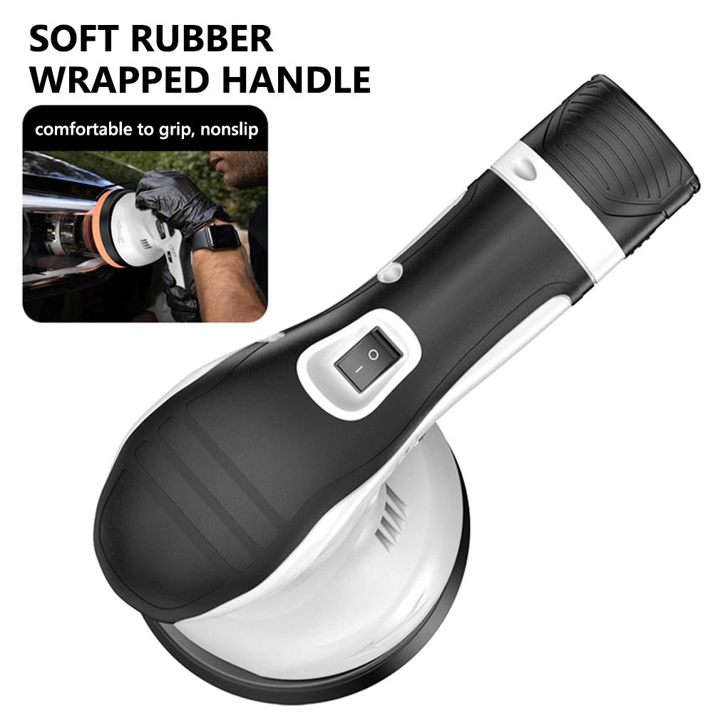 125mm Brushed Cordless Orbital Sander Wood Grinder Electric Car Polisher Multifunctional Wood Metal Waxing Polishing