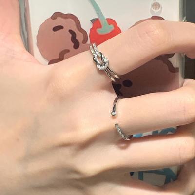 Korean Twisted Diamond Geometric Ring - Versatile Fashion Design for Women & Couples