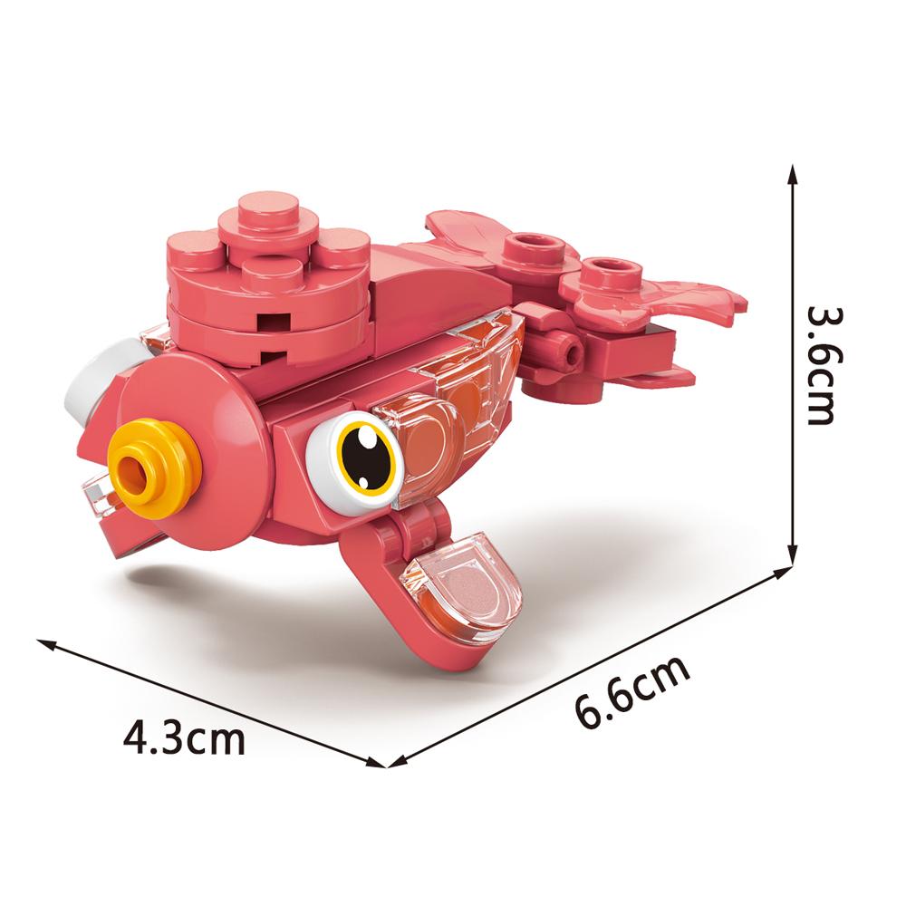 Insect World Animals Scorpion Mantis Ants Spider Birds Marine Animal Building Blocks Toys Desktop Ornaments Bricks Kids Gift