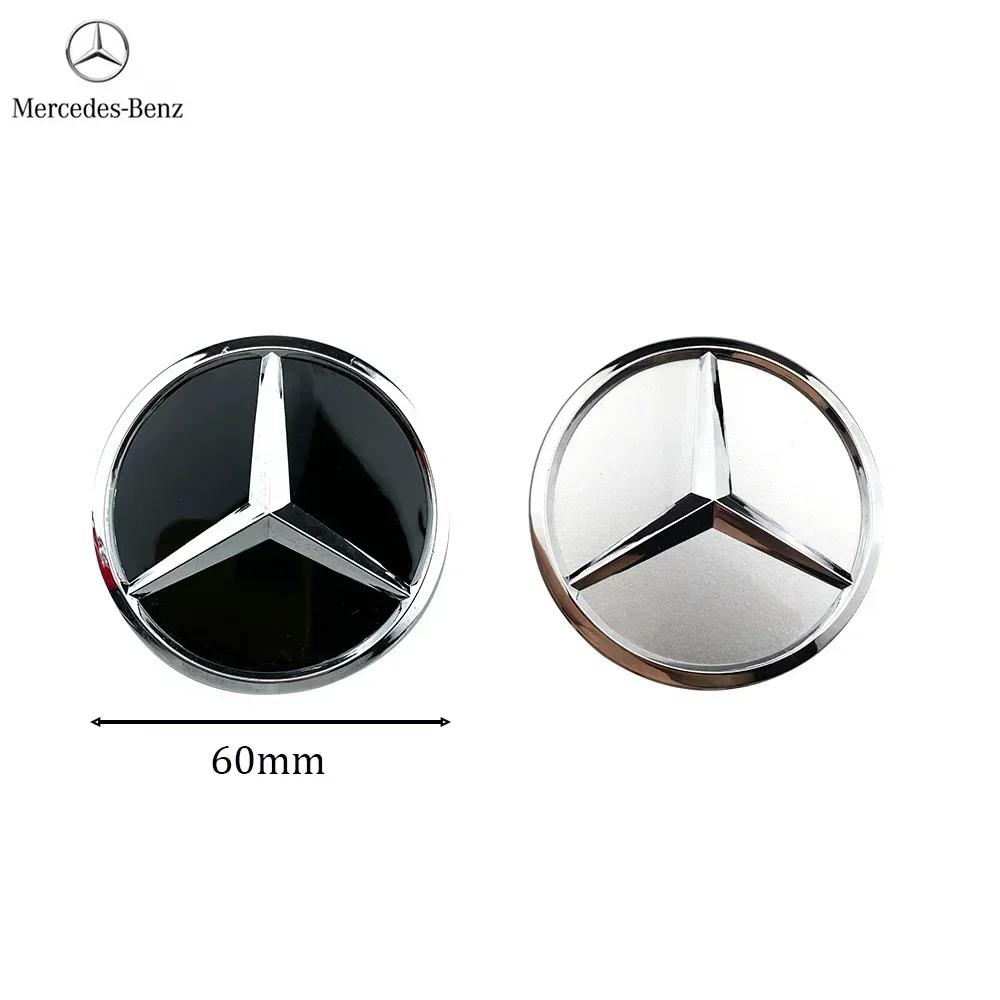 GLC GLB 4 Stück 60mm Schwarz Silber Auto Radkappe Emblem Logo Abdeckung Für Mercedes Benz W176 W177 W204 W205 W212 W213 W206 X156 X253 W1