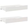 Under-bed Drawers 2 Pcs White 90x55x16 Cm Solid Pine Wood