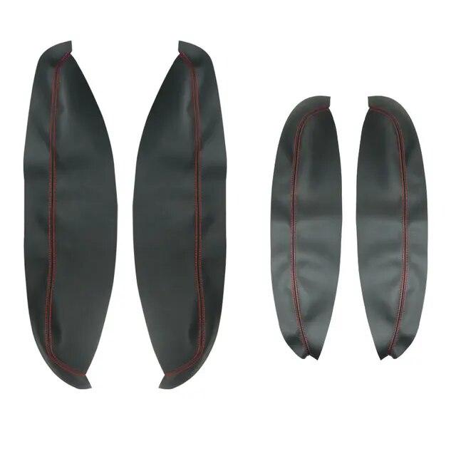 4pcs Car-styling Microfiber Leather Door Armrest Protection Cover Side Armrest Panel Cover For Nissan Qashqai J10 2007-2015
