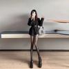Style Fishnet Stockings Women Striped High Waist Fishnet Tights Summer Fishnet Hollow Floral Thigh High Pantyhose