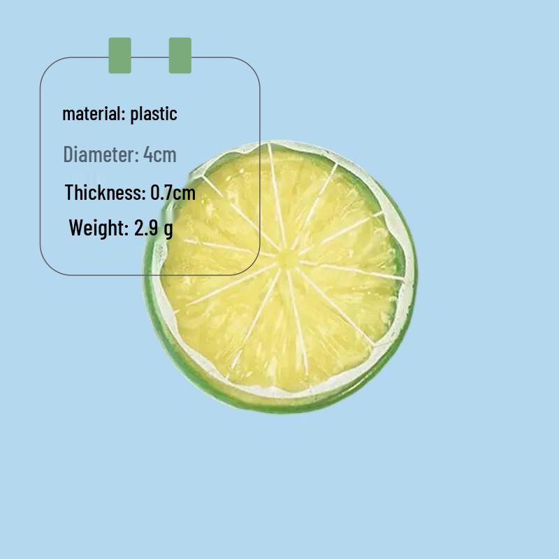 Plastic Lemon Slice Models for DIY Creative Ornaments and Kitchen or Photography Decoration Props