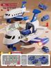 Extra Large Inertial Toy Airplane with Storage, Lights & Music - Educational Toy Set for Kids