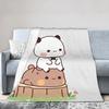Cute Cartoon Bubu Dudu Blanket  Plush Novelty Warm Throw Blankets for Home Restaurant Autumn/Winter,