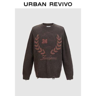 UR Men's Retro Distressed Knit Sweater