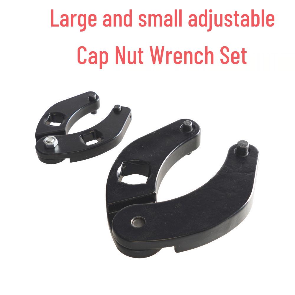 Large and Small Adjustable Gland Nut Wrench Set for Motorcycle Hydraulic Cylinders (1266 & 7463)