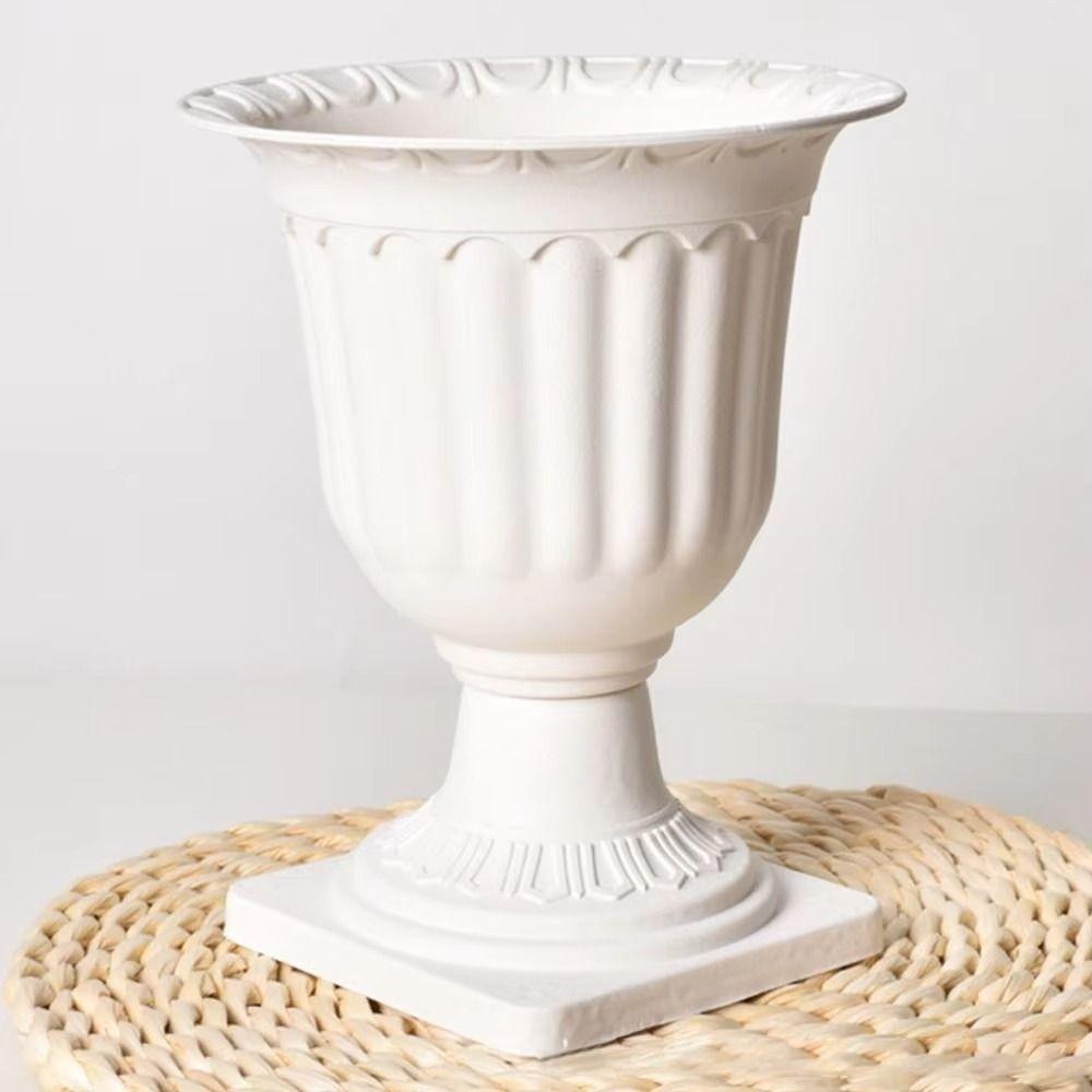 Mini Flowerpot Plastic Standing Succulent Planter Pot Pedestal Style Nordic Style Decorative Vase