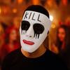 Full Face Hip Hop Mask Hand-painted Masquerade Mask Cyberpunk Street Dance Mask  Kids Adult