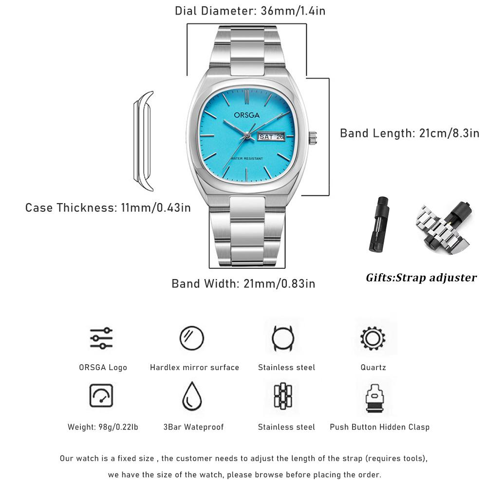 Elegant Women Wristwatch Waterproof Luminous Calendar Ladies Watch Square Stainless Steel Quartz Women's Watches Female
