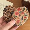 Vintage Bloemen Make-up Spiegel Draagbare Reis Dubbelzijdige Kaptafel Spiegel Vrouwen Meisjes Hoge Helderheid Zak Handheld Cosmetische Spiegel
