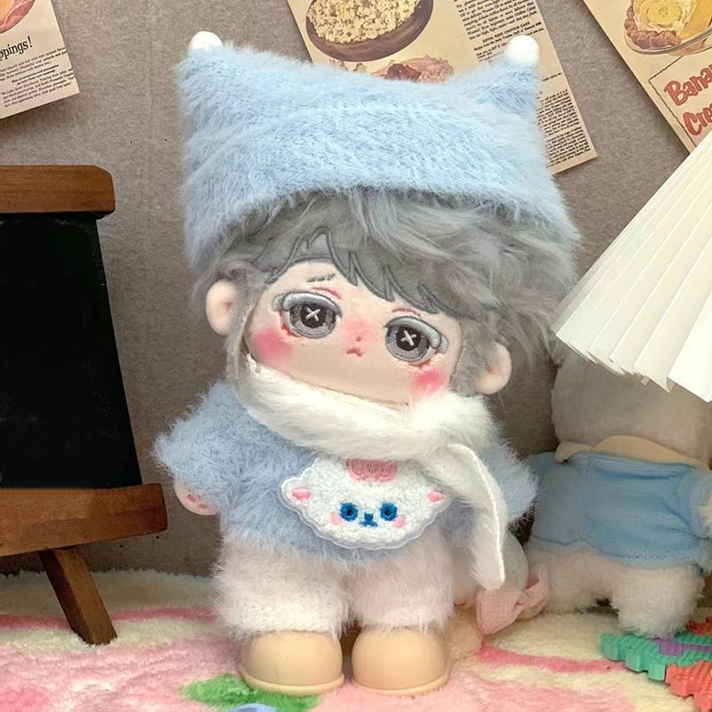 20cm Cute Cartoon Idol Cotton Doll Stuffed Plush Toy Dolls Can Change Clothes Fans Collection Gift for Girls Boys Kids