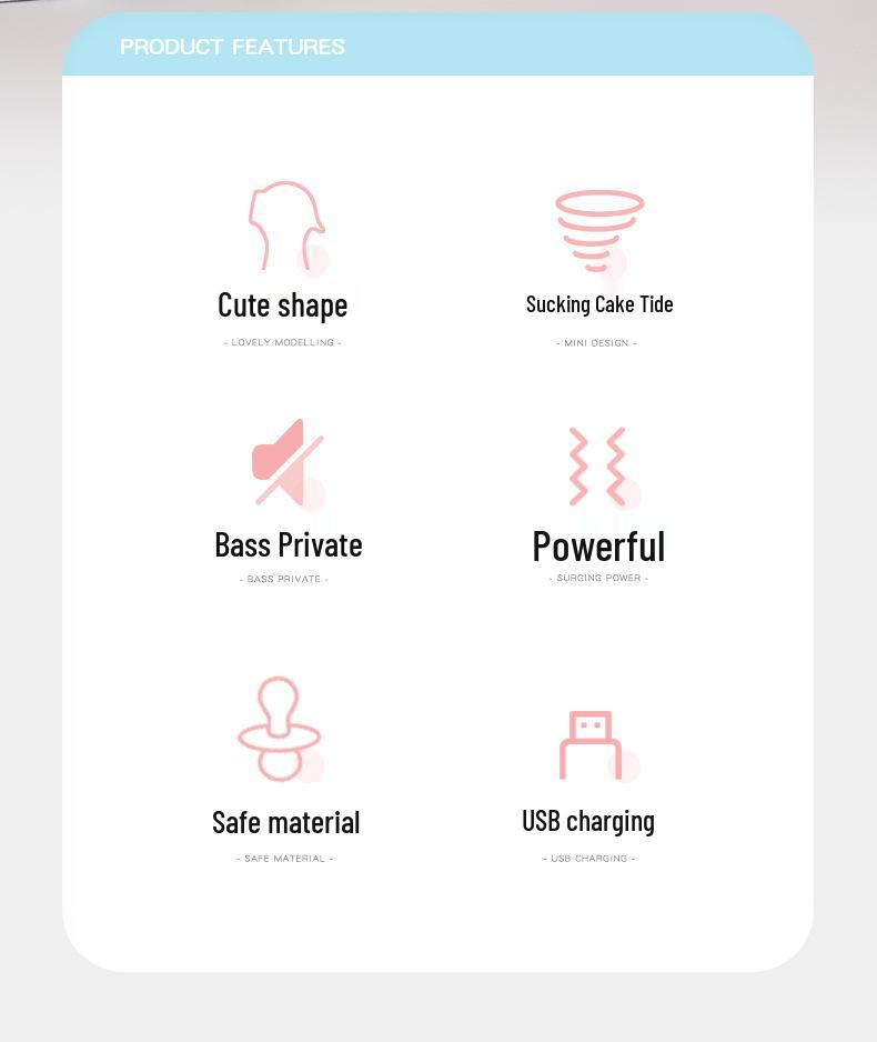 Women's Pleasure Sucking Vibrator - Adjustable Frequency Mini Electric Toy