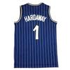 Mens Womens Retro NBA Orlando Magic Penny Hardaway 1 Blue Basketball Jersey Embroidered Mesh Sportswear