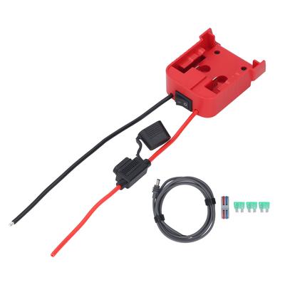 18V Battery Adapter and DC Power Cable with 3x30A Fusing Wiring Terminal for Mini