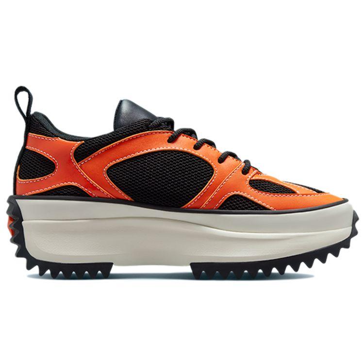 Converse Run Star Veloz Low Top Gentle Tech Casual Thick Sole Sneakers Unisex sneakers Black Orange 171664C