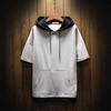 Summer Men's Casual Loose Large Size Hooded Short-sleeved T-shirt